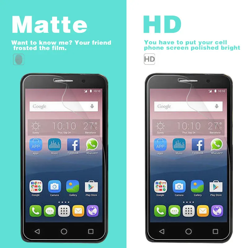 HD прозрачная глянцевая пленка для Alcatel Pixi3 4009D 4013D 4027A 5065 Plus2 Pop 3 5 0 'ɵ 5'' 4 4S PluS