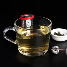 Ситечко для заваривания чая с рассыпчатыми листьями, ситечко для трав, фильтр для специй, посуда для напитков, аксессуары для чая из нержавеющей стали, вешалка на ручке