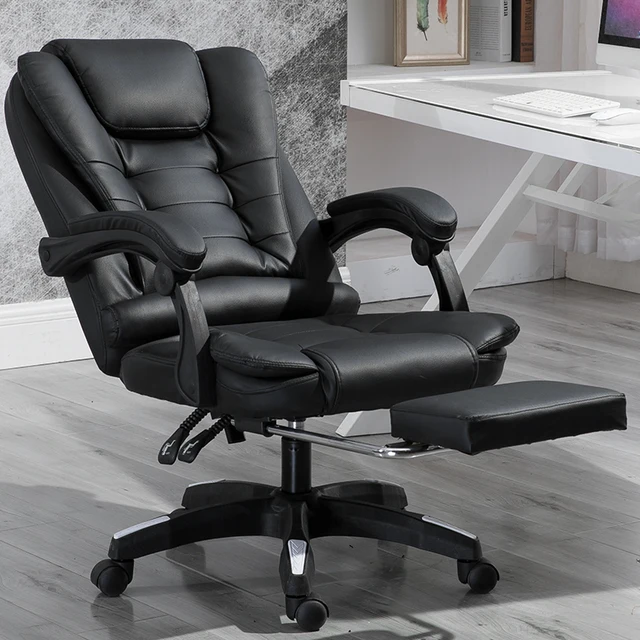 Sedia da gioco per Computer massaggio sdraiato sollevamento poltrona girevole poggiapiedi sedia da massaggio direzionale regolabile in pelle girevole per ufficio 1