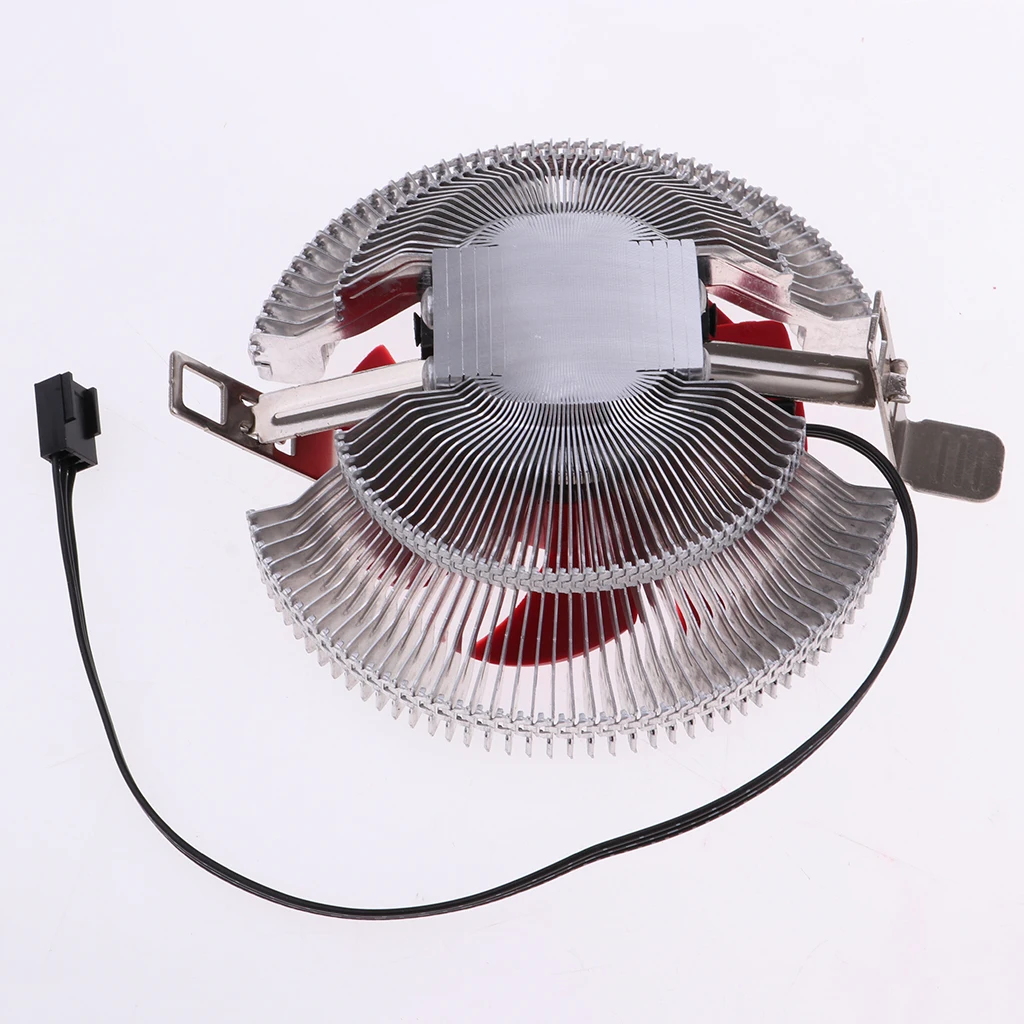 22 dBA Computer CPU Cooler Fan Radiator Heat Sink 7.5cm 7fan leaves for AMD