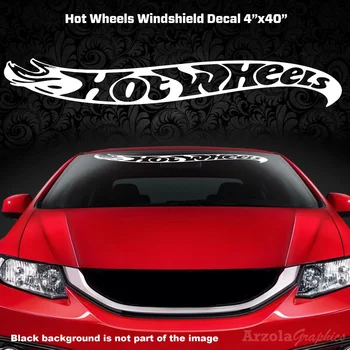

For HOT WHEELS WINDSHIELD DECAL 4"X40" WHITE OTHER COLORS AVAILABLE