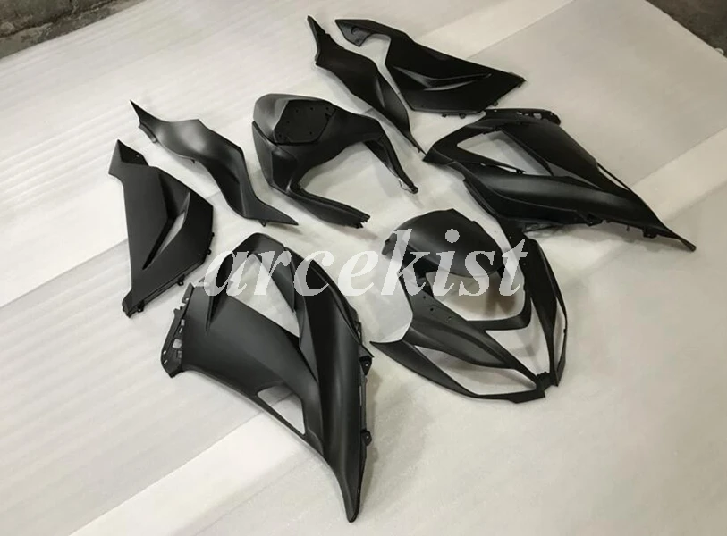4 подарки ABS Обтекатели комплект подходит для kawasaki Ninja ZX6R 636 2013- 13 14 15 16 17 599 6R ZX-6R Кузов Набор все черный матовый