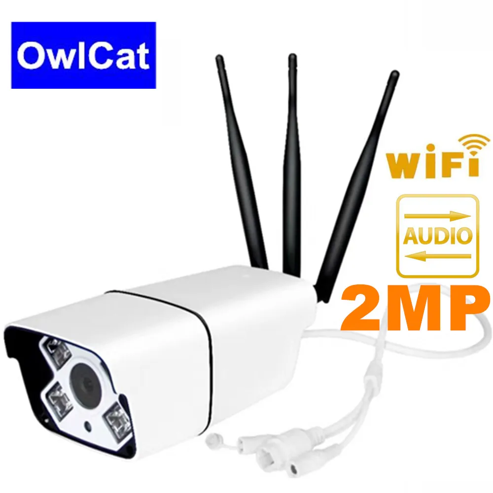 OwlCat 1080 P домашняя охранная ip-камера беспроводная WiFi камера аудио мониторинг открытый водостойкий с Miscro SD слот для карт Max 64 г