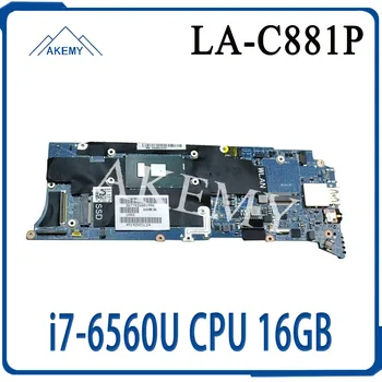 

For DELL XPS 13 9350 Laptop motherboard H67KH i7-6560U CPU 16GB RAM LA-C881P H67KH 0H67KH CN-0H67KH