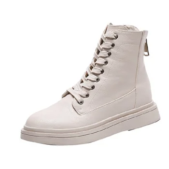 

Martin boots female 2019 new British style student Korean wild short leather boots motorcycle boots chic short boots