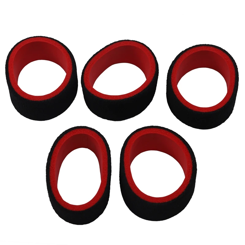 5Pcs 2-Color RC Cars Transmitter Steering Wheel Foam Grip Hand Wheel Sponge for TRAXXAS Futaba 3Pv 4Pls 4Pv 4Px R 7Px Prc X4 FS