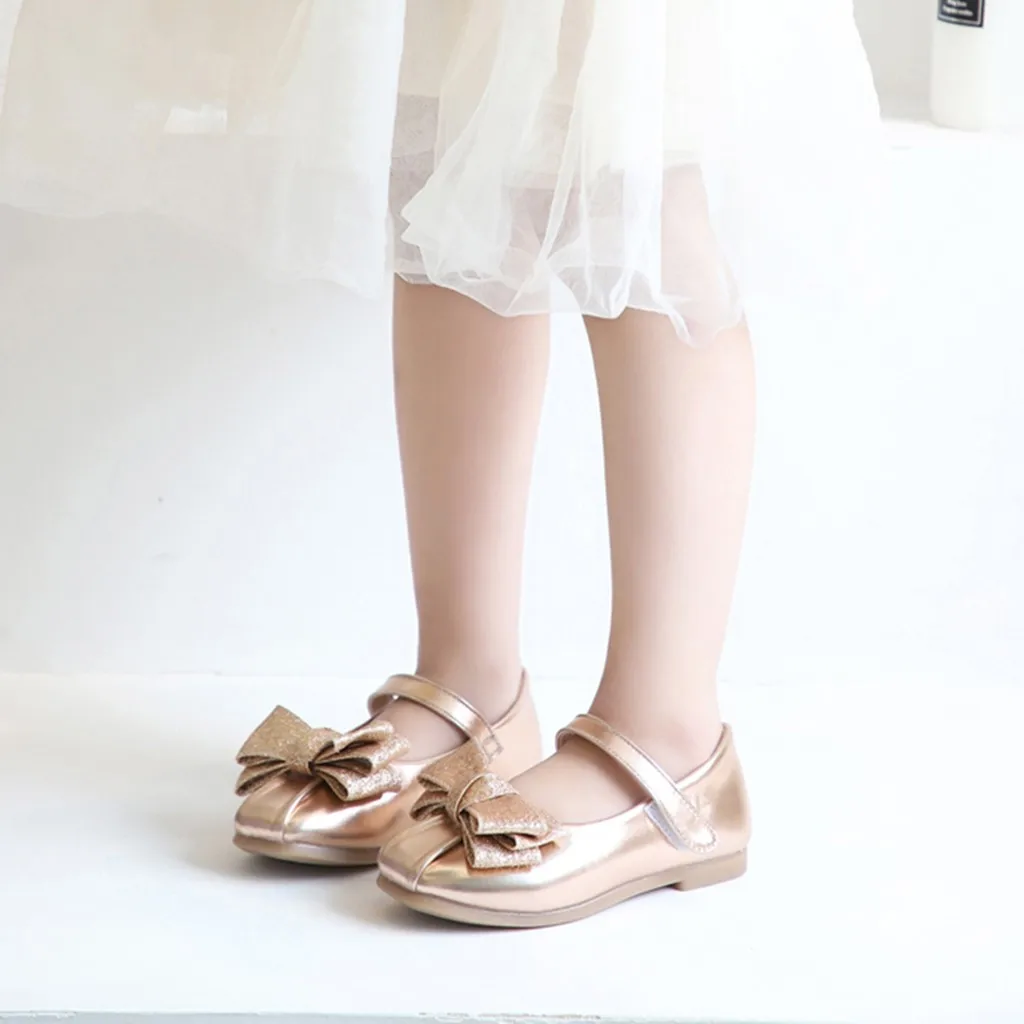 PU Leather Infant Baby Girl Shoes Children Infant Kid Baby Girl Bling Sequins Shallow Single Princess Casual Shoes#smt