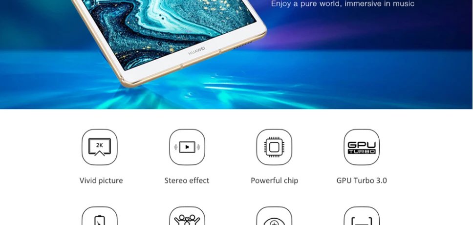 Huawei M6 Android 9,0 планшет Pad 4 Гб 64 Гб Kirin 980 Восьмиядерный 8,4 дюймов 6100 мАч Mediapad