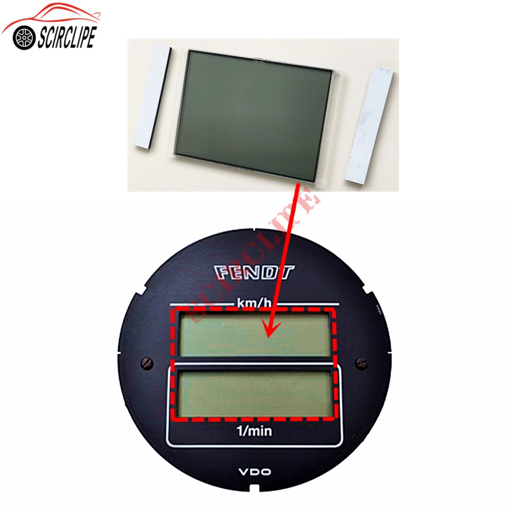 Dashboard Instrument Cluster VDO LCD Display Pixel Repair for Fendt FAVORIT 600 LSA 611/612/614 Tacho / Tractor Meter