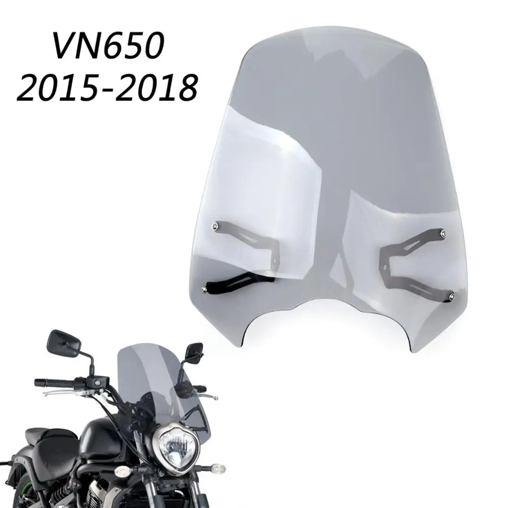 Artudatech Windscreen Windshield Screen w/ Bracket For Kawasaki Vulcan