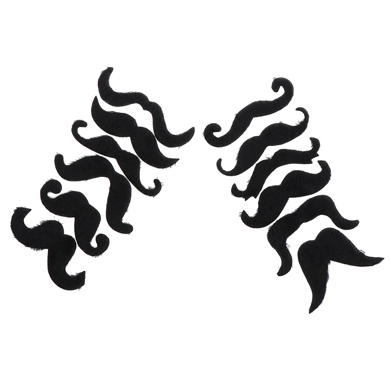 12pcs/Lot Creative Funny Costume Mustache Pirate Party Halloween Cosplay Fake Beard Whisker Kid Adult Novelty Party Supplies