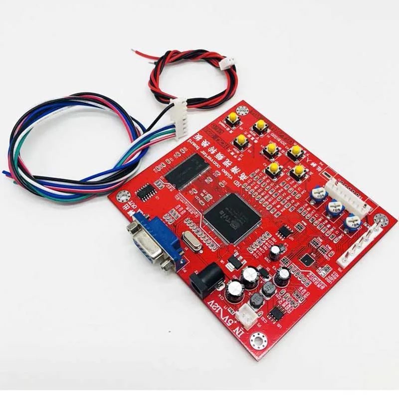 Плата преобразователя красного цвета RGB CGA yuega V в VGA HD модуль HD9800 плата GBS8200