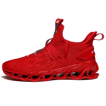 

Men's Personality Running Shoes Fashion Blade Breathable Comfortable Athletic Lightweight Solid Color Sport Outdoor Sneakers