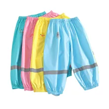 Yuding/детские непромокаемые штаны на рост от 80 до 130 см Детские Непромокаемые Штаны для маленьких мальчиков и девочек модные детские непромокаемые штаны в Корейском стиле От 2 до 9 лет