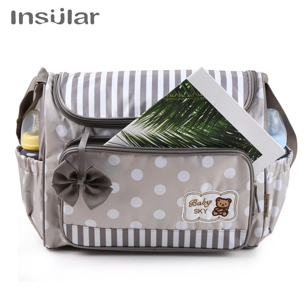 Insular Diaper Baby Mummy Maternity Nappy Bag Brand Travel Message Bag Dot Nursing Bag For Baby Care Stroller Baby Diaper Bags Insular Diaper Baby Mummy Maternity Nappy Bag Brand Travel Message Bag Dot Nursing Bag For Baby Care Stroller Baby Diaper Bags