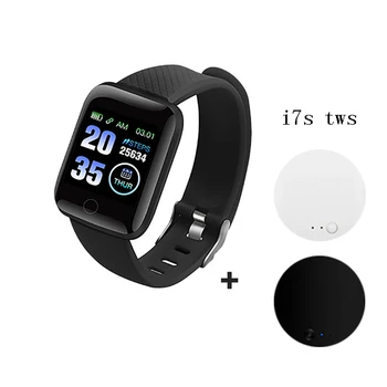 

2020 new Kids Smart watch 116 plus SmartWatch Heart Rate Tracker Men Sport Wristwatch for IOS Android i7s Bluetooth Earphone