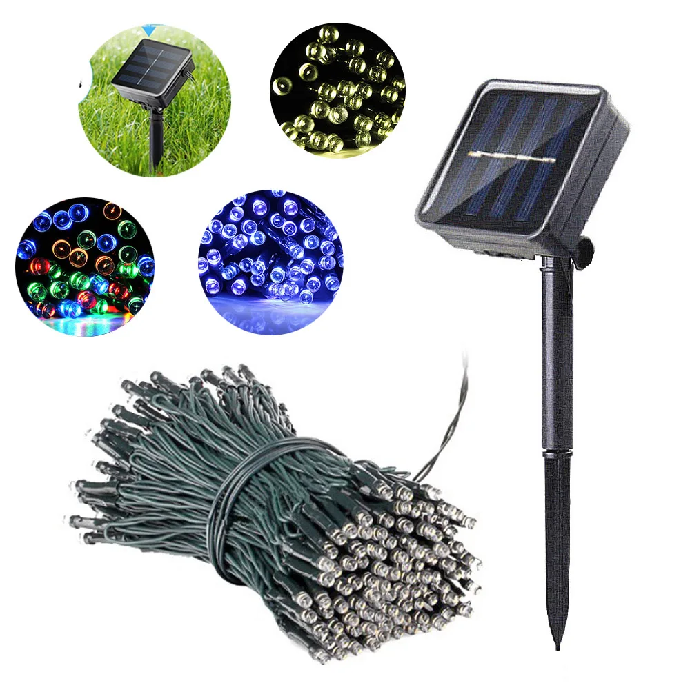 

Solar Lamp LED Garland Garden Lawn Lights Indoor Outdoor Lighting String Waterproof Pathway Landscape Holiday Garden Light Decor