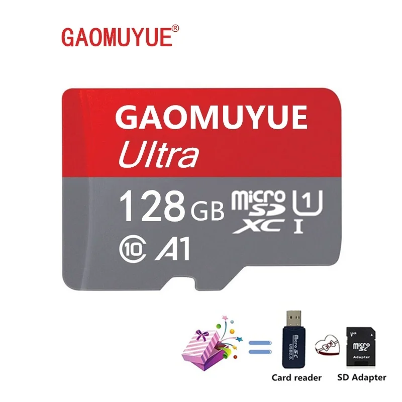 GAOMUYUE4 новая TF карта H2testw 16 ГБ 32 ГБ 64 ГБ 128 Гб карта памяти для вас в Micro sd карты и microsd с кардридером подарок PP2 - Емкость: 128GB-GIFT
