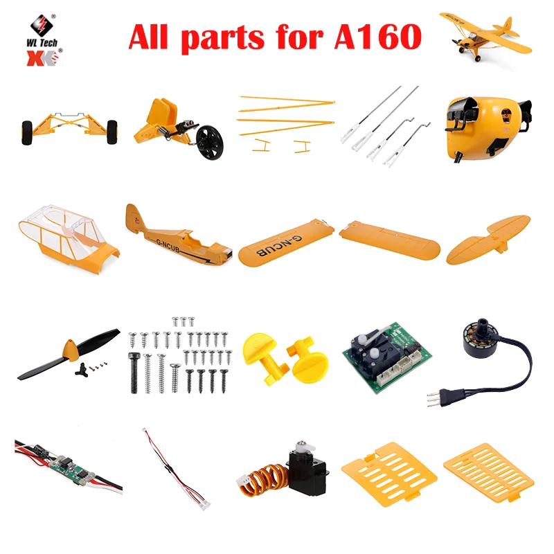 Wltoys XK A160 RC Airplane Accessories Blushless Motor Fuselage Set