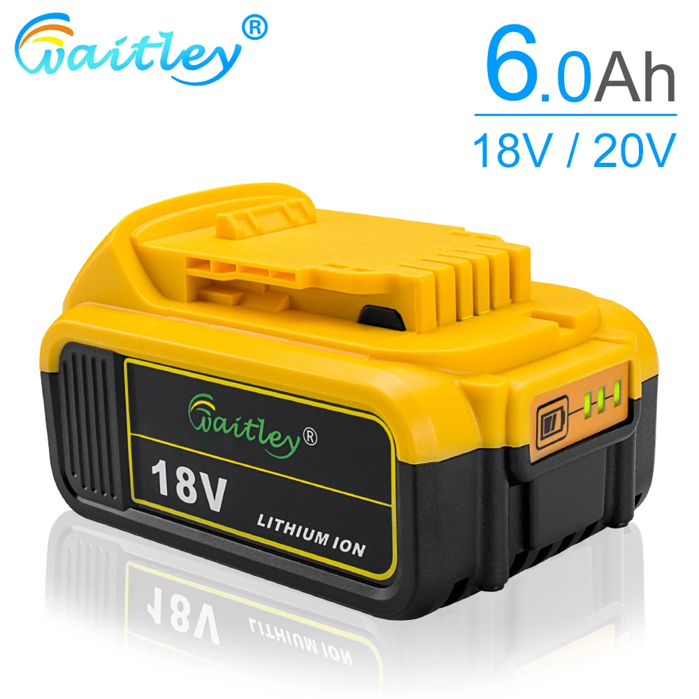 Waitley bateria de lítio, 18 v, 6000 ah, 184 ah, dcb200, substituição ...