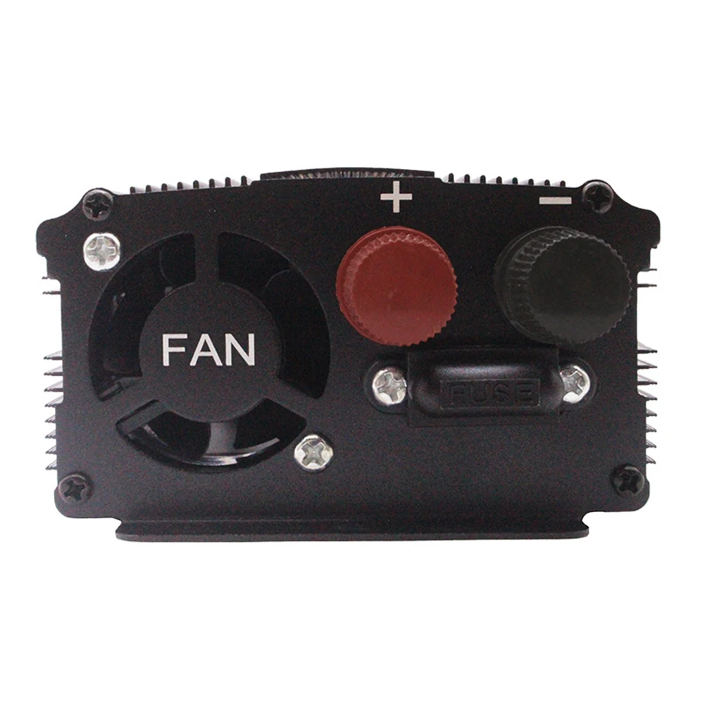 

500W Universal Portable Power Solar Powered Pure Sine Wave Black Voltage Car Inverter Easy Install Accessories 12V 24V To 220V