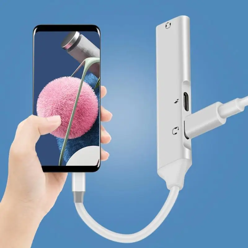 Портативный 3 в 1 type C конвертер до 3,5 мм аудио AUX разъем для наушников USB C PD зарядный адаптер для iPad телефона ноутбука