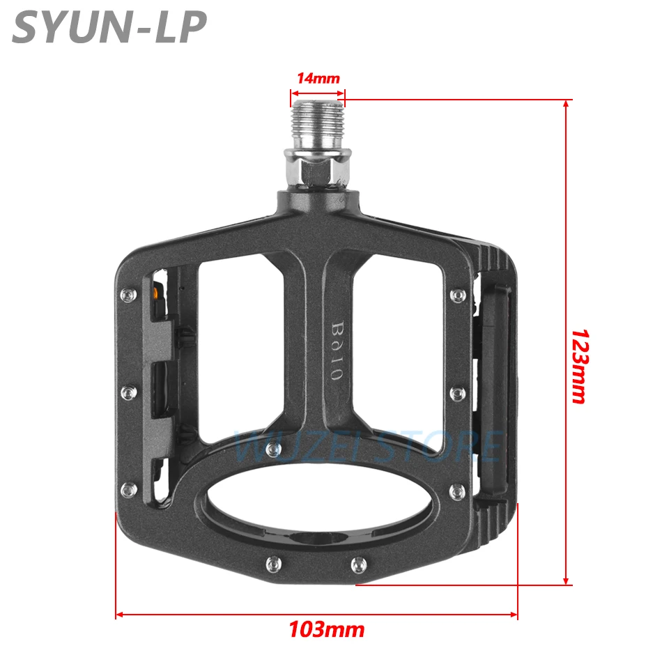 Online SYUN LP B910 Pedal MTB Bicycle anti skid Pedales Ultralight Bearing Palin pedal Bicycle Accessories