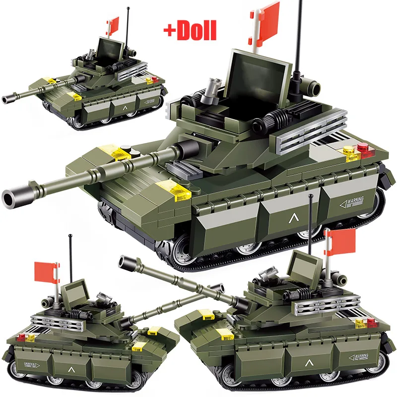 Военный Тип 99 главный боевой танк модель строительные блоки WW2 Танк армейский