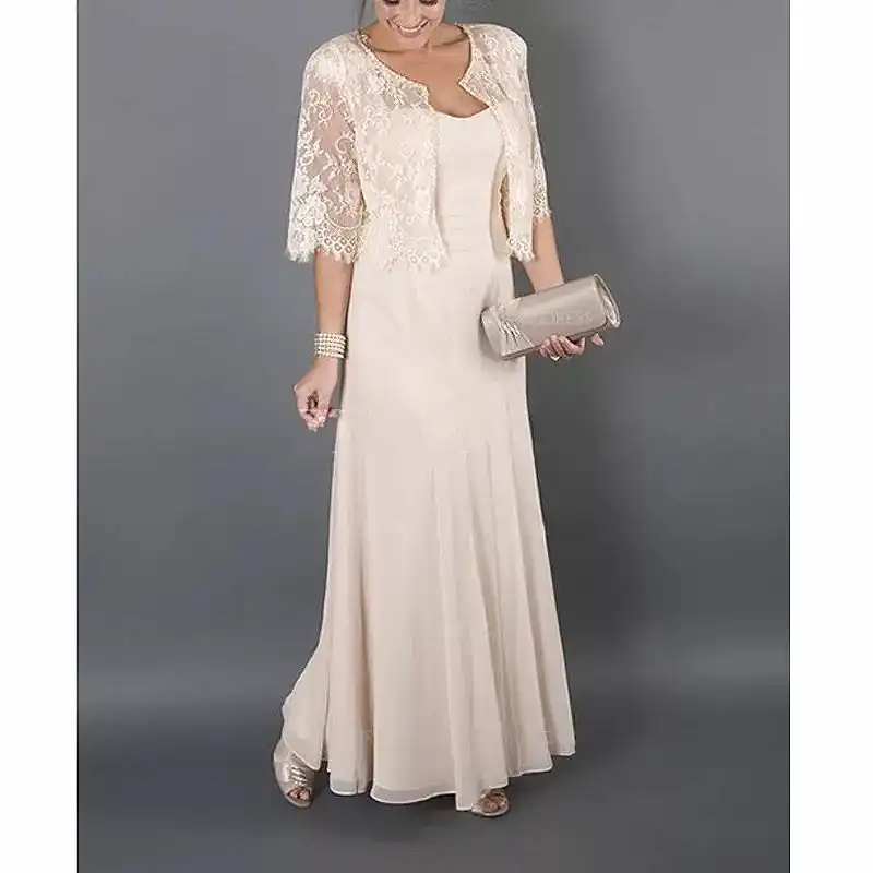 pink mother of bride dress with jacket