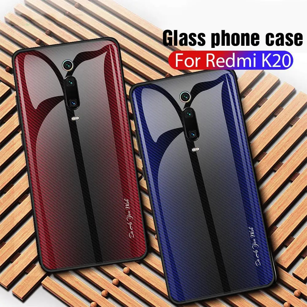 

Stripes Shell For Xiaomi Mi 9T Mi9T Mi9 T Pro Case Gradient Tempered Glass Case Redmi K20 K 20 Pro Case Cover Shell Mi 9T Pro