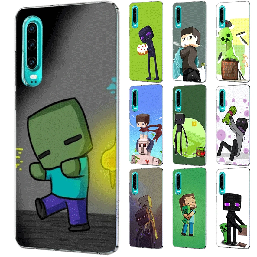

Mobile Phone Case For Huawei Honor View 20 6A 6C 7A 8 8X 8 9 9X 10 Lite Pro Play Hard Cover Creeper Minecraft Cool Shell