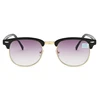 SPH -0.5 -1.0 TO -6.0  Half Frame Square Nearsighted Prescription Sunglasses With Diopter Men Women Fashion Myopia Spectacles 3