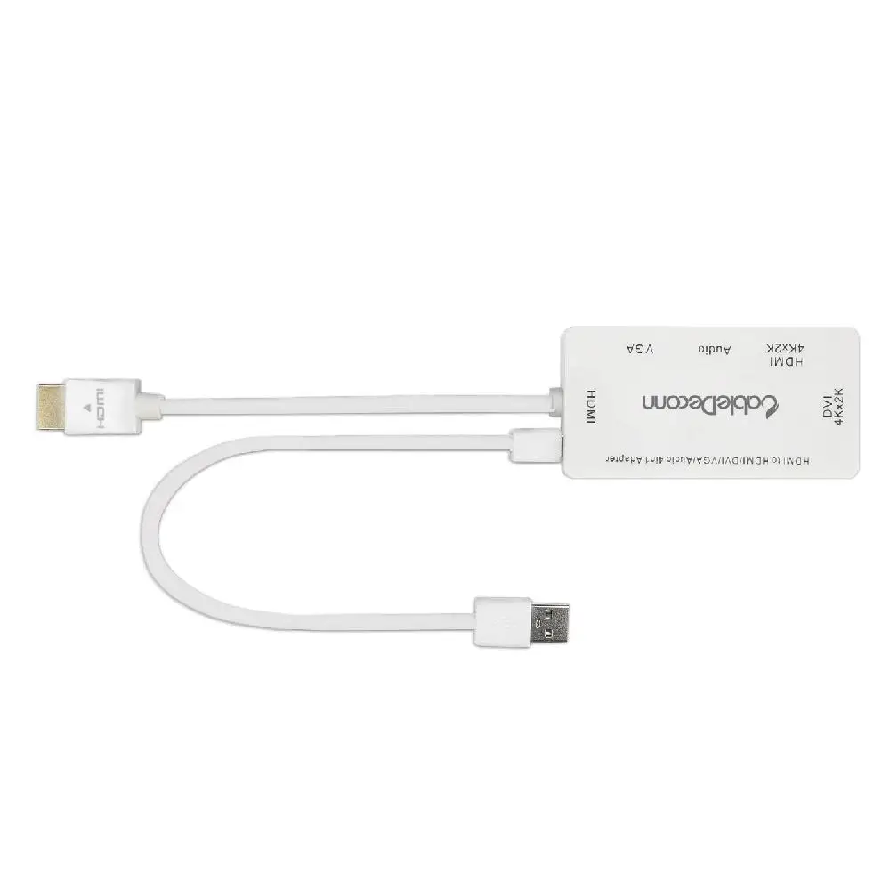 4 в 1 HDMI сплиттер HDMI к VGA DVI Аудио Видео кабель многопортовый адаптер конвертер для PS3 HDTV монитор ноутбука D25