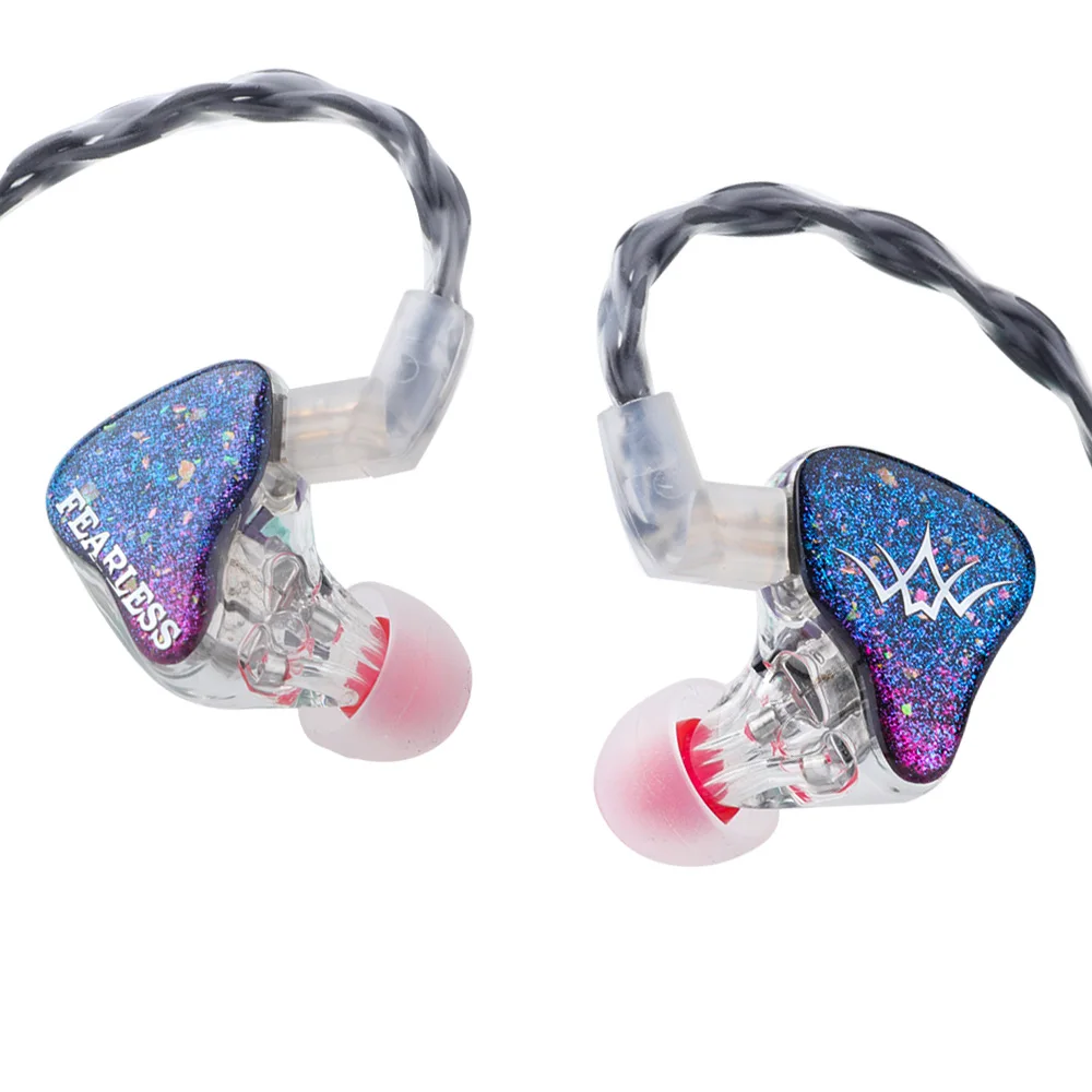 

Fearless Audio Tequila 1DD+6BA Hybrid Driver In-ear Earphone with 8mm Dual-magnetic Composite DD, Starry Faceplate, Detachable Q