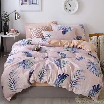 

44 Tropical 4pcs Girl Boy Kid Bed Cover Set Duvet Cover Adult Child Bed Sheets And Pillowcases Comforter Bedding Set 2TJ-61015