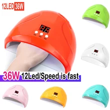 36W LED Nail Lamp with 12 Pcs Leds UV Lamp For Manicure Gel Nail Dryer Drying Nail Polish Lamp Auto Sensor Manicure Tools Novelty Lighting 36W LED Nail Lamp with 12 Pcs Leds UV Lamp For Manicure Gel Nail Dryer Drying Nail Polish Lamp Auto Sensor Manicure Tools Novelty Lighting