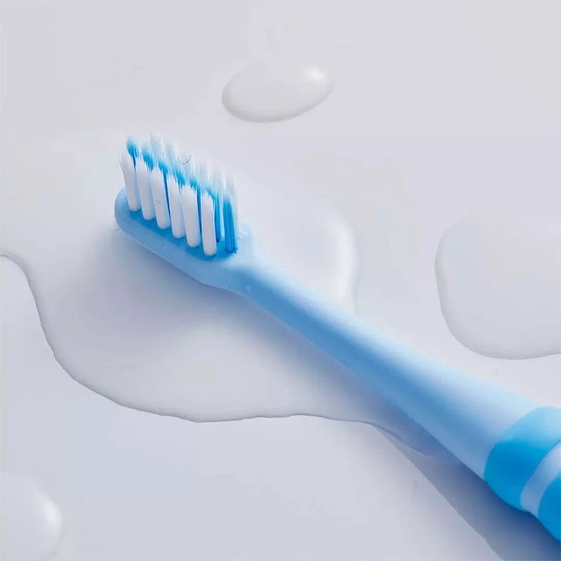 Xiaomi детская зубная щетка две тонкие зубные щетки Зубная щетка для гигиены полости рта детская дорожная Бытовая - Цвет: 3000318-Blue