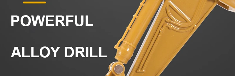 HUI NA TOYS Alloy 1:50 Drill Truck Model Toy Construction Car Breaking Machine Engineering Trucks Collectible Toys For Boys Gift