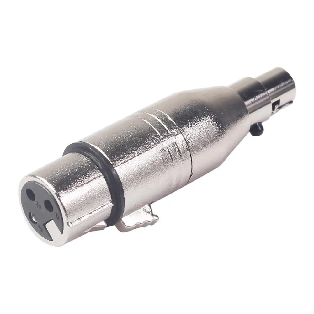 Мини адаптер XLR 3 штырька с корпусом из цинкового сплава медным покрытием|Кабели