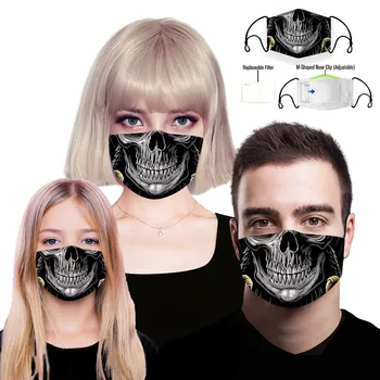 

Cotton dustproof 3D printed mask filter dust mask Mouth Mask Dust Respirator Washable Reusable Masks with 1 filter Cotton Unise