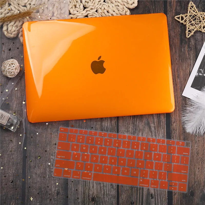 Прозрачный чехол для Macbook Air Pro Retina 11 12 13 15 дюймов сумка ноутбука с сенсорной