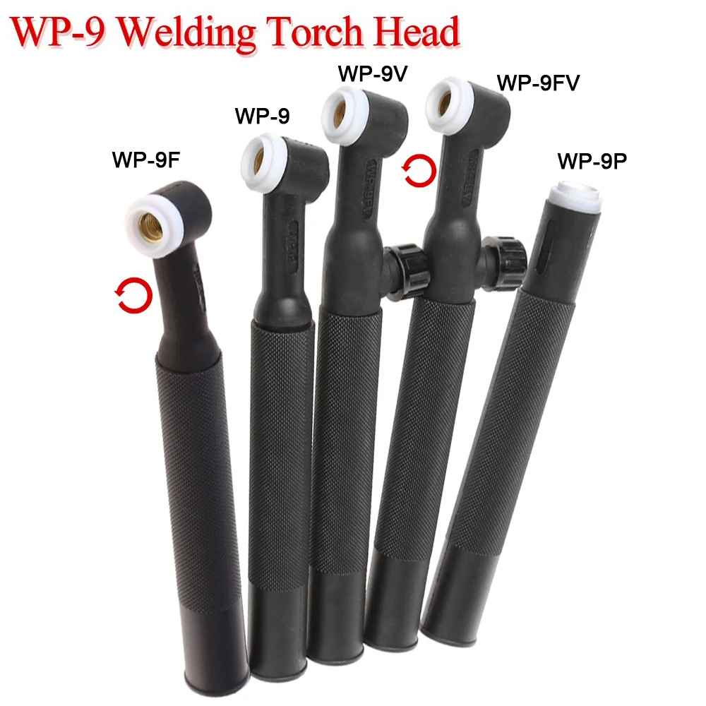 

Argon Arc Welding Gun Head WP9 WP9F 9F 9V 9FV SR9 SR9F SR9V SR9FV SR9P TIG Torch Body Air Cooled Head Rotatable 125 AMP