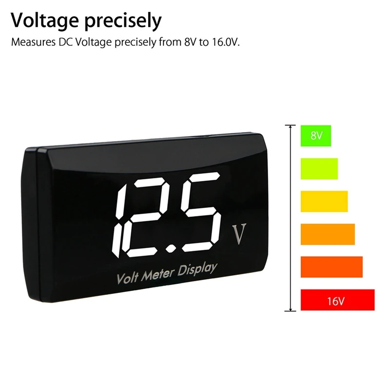 

Motorcycle Mini Led Digital Voltmeter Meter