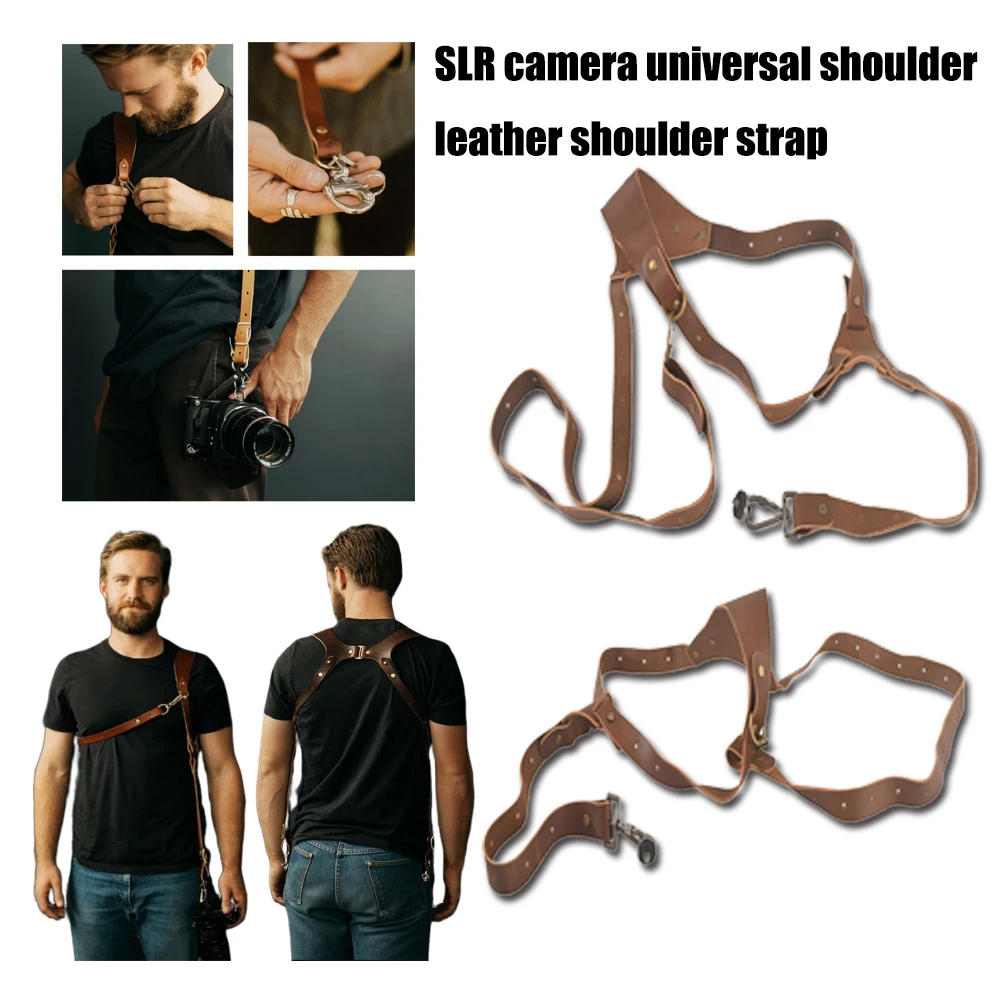 Single Shoulder Travel Photography Rapid Faux Leather Camera Strap Outdoor For DSLR Universal Adjustable Belt Accessories
