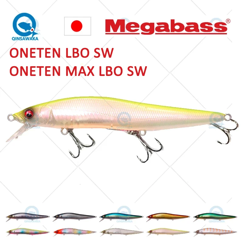 JAPAN Megabass ONETEN LBO SW MAX LBO 115mm Floating BASS Fishing Lure  MINNOW Casting Trolling Jerkbait LBO Dynamic Sea Tackle