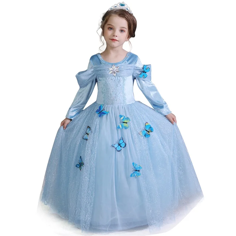 Girls Princess Costume For Kids Halloween Party Cosplay Dress Up Children Disguise Fille