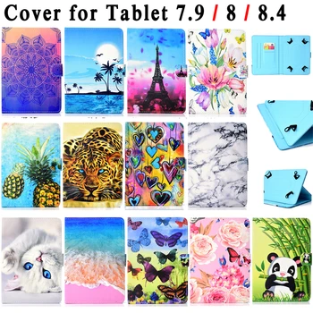 

Universal Fashion case for Lenovo Tab A8-50 8.0 inch A5500 a5500-h a5500-f 8.0 Tablet Printed PU Leather Stand cover