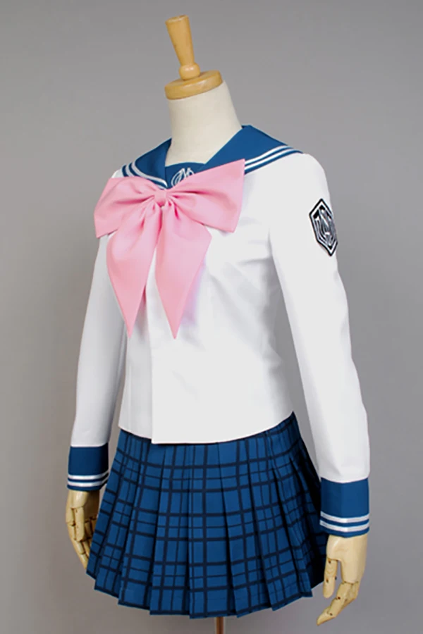 Супер Dangan Ronpa 2 Danganronpa Maizono Sayaka Косплей костюм для взрослых женщин летнее платье