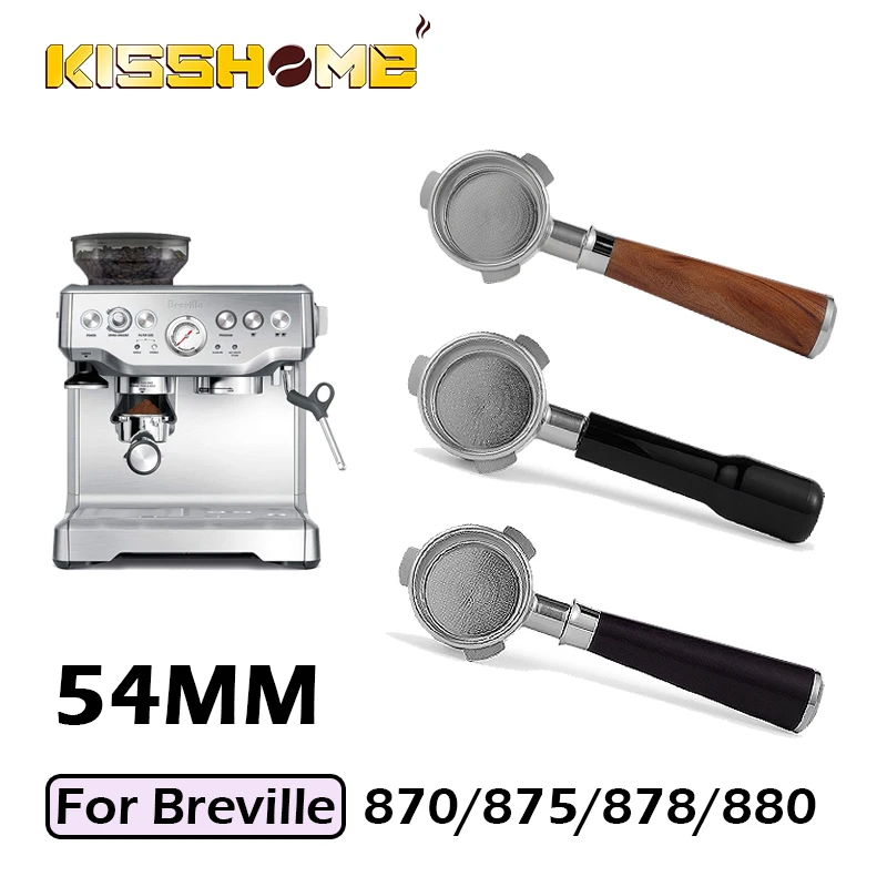 54mm Kaffee Bottomless Portafilter Grifffilter für Breville 870/878/880 Teile 54mm Kaffee Bottomless Portafilter Grifffilter für Breville 870/878/880 Teile