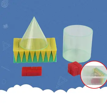 

19Pcs/Set Children Geometric Solids Volume Shape Visual Learning Students Education Toy Learning Teaching Tool With Storage Box